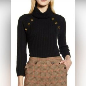 Halogen x Atlantic Pacific Button Detail Sweater